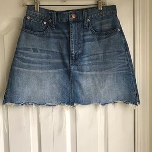 Madewell denim skirt